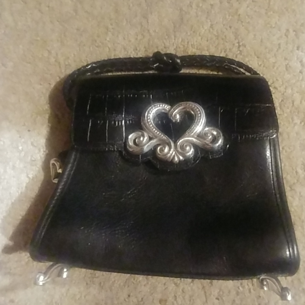 Brighton black purse with braided handle